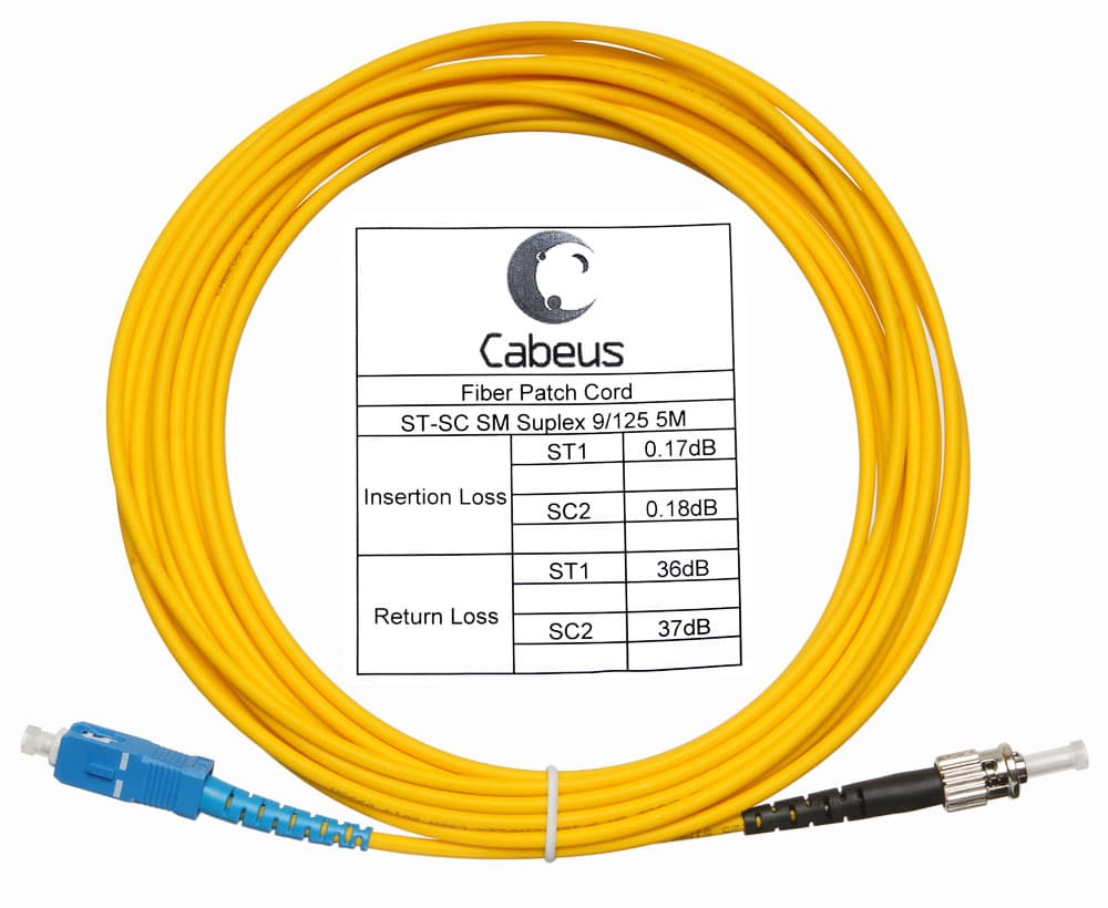 Патч-корд оптический simplex 20м SC-ST 9/125 sm LSZH