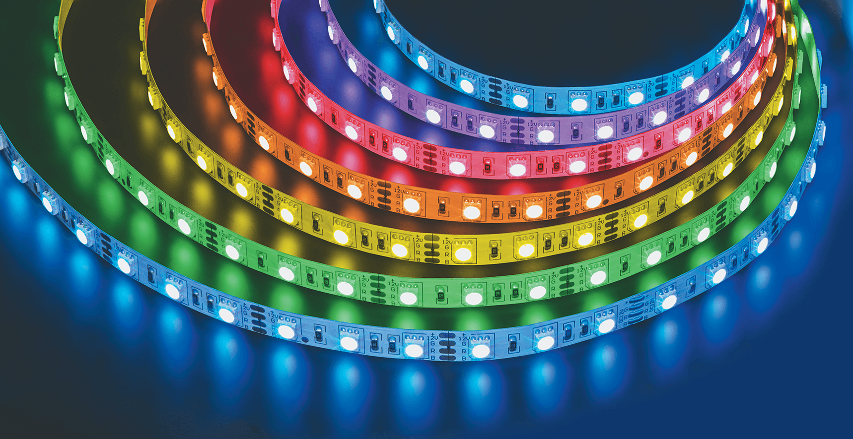 Лента светодиодная 14.4Вт/м 12В RGB IP20 60LED/м NLS-5050 5м
