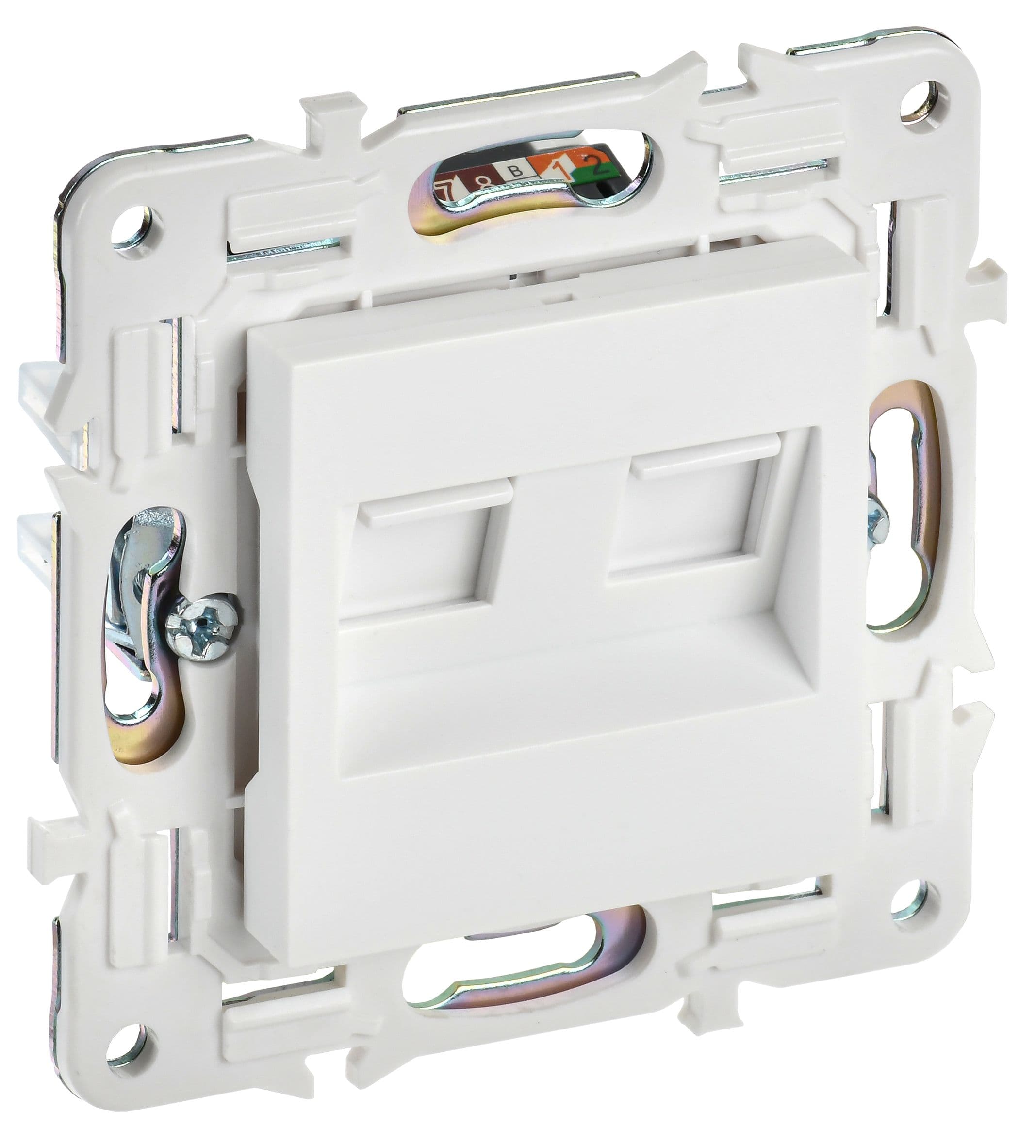 SKANDY Розетка компьютерная двойная RJ45 кат.5E SK-K03W арктический белый IEK