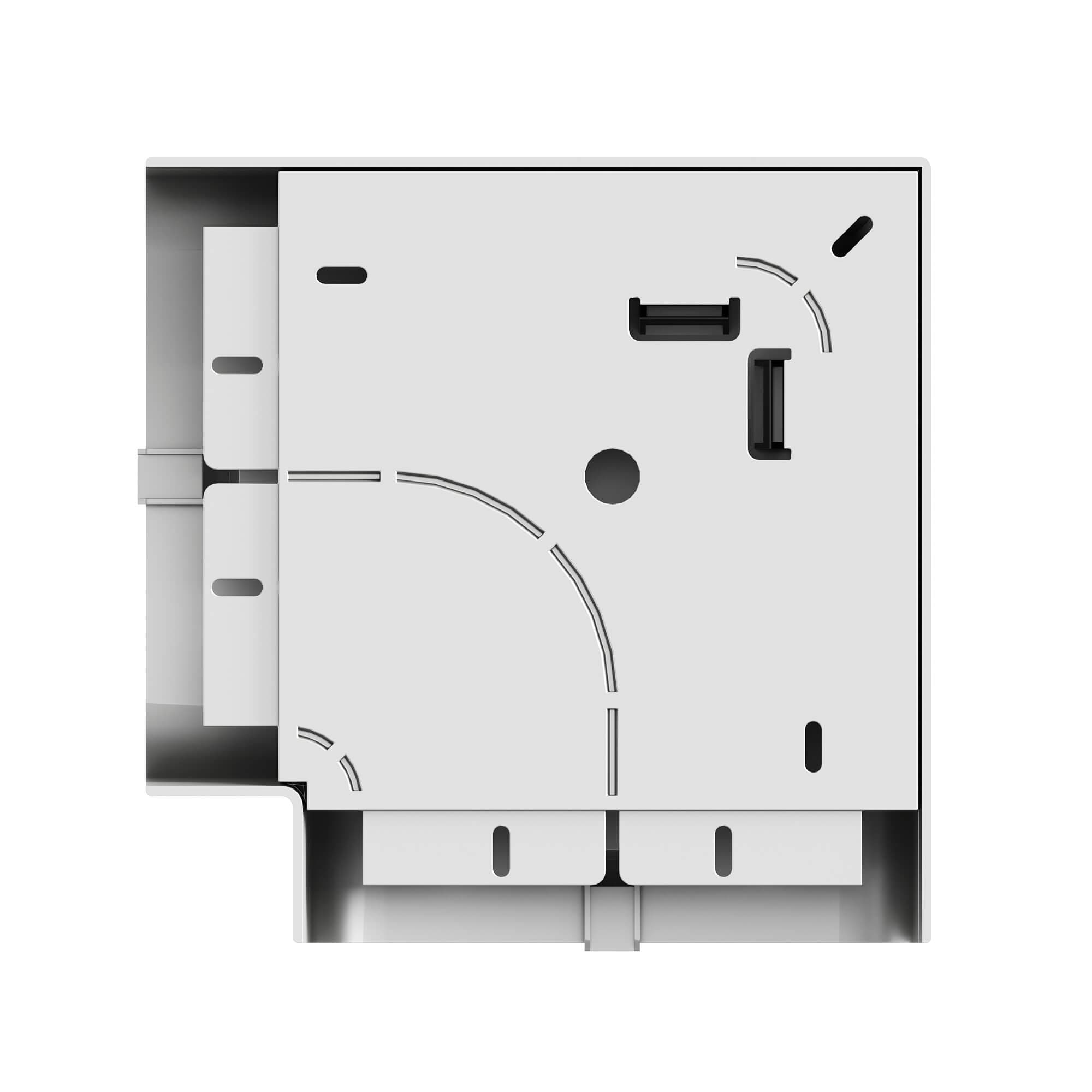 Угол плоский 110х50мм серый металлик