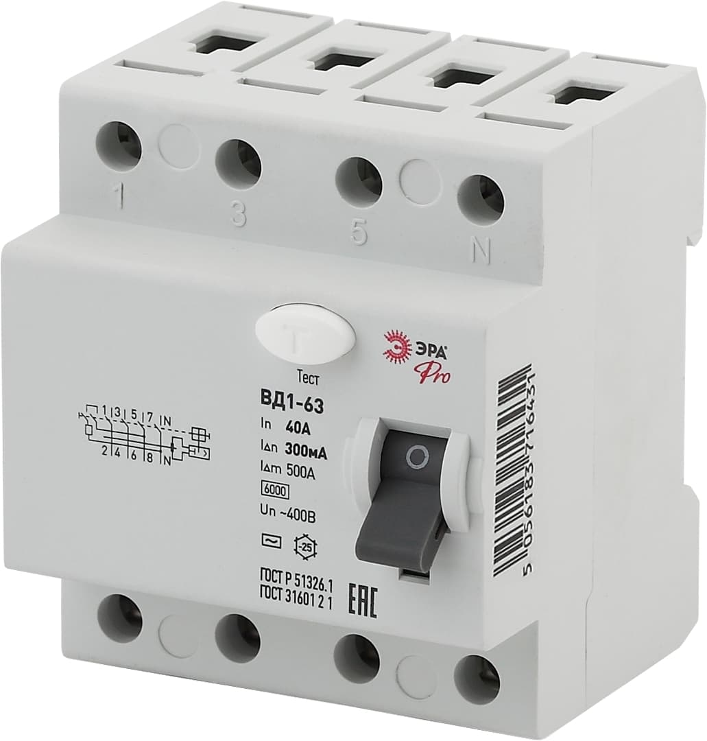 УЗО PRO NO-902-68 ВД1-63 4P 40А 300мА