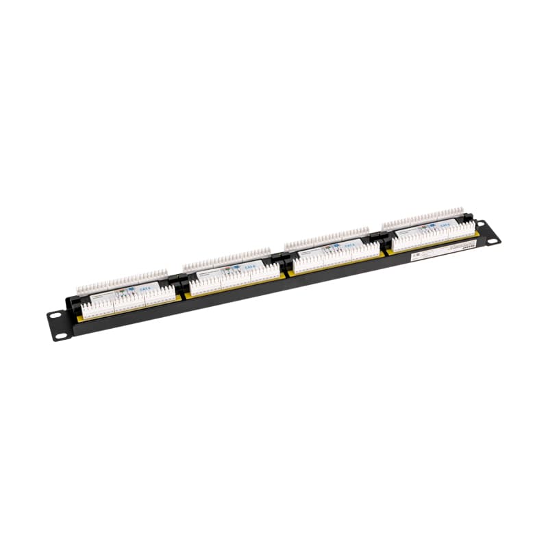 Патч-панель 19' CAT 6 1U 24 порта UTP RJ45 Dual IDC