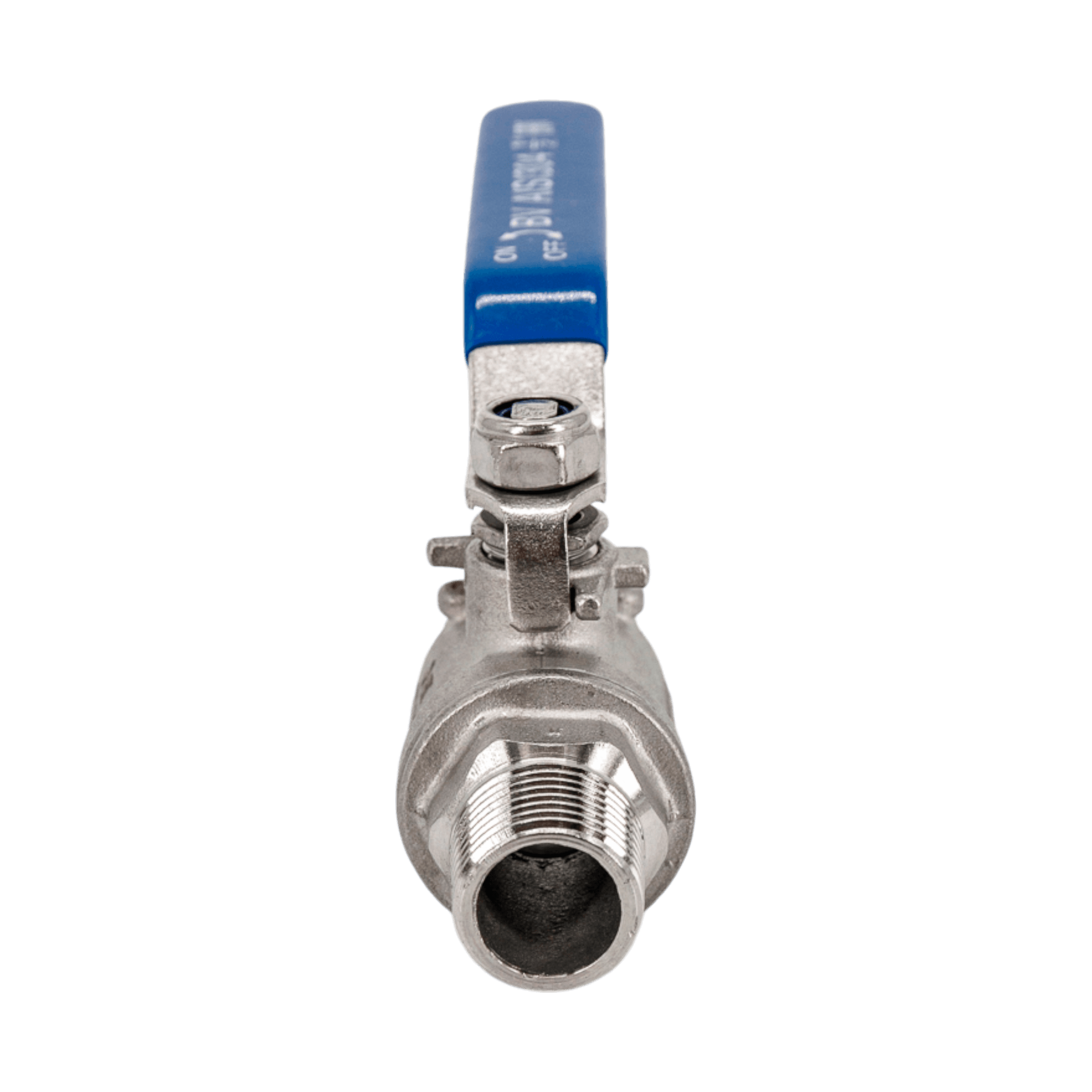 Кран шаровый муфтовый двусоставной ВР/НР нержавеющий (2PC), AISI304 DN15 (1/2'), (CF8), PN64