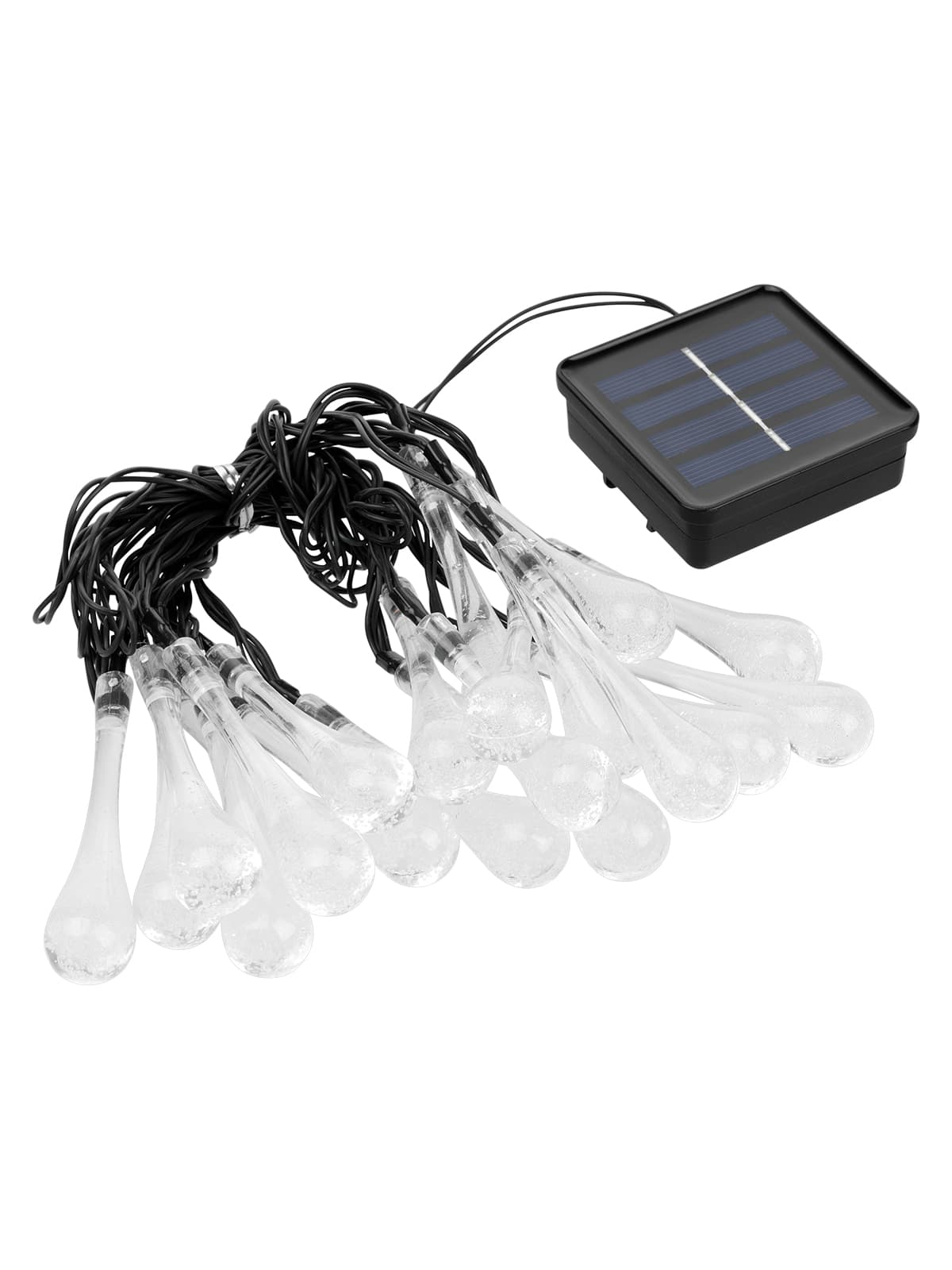 Гирлянда на солнечной батарее Капли, 2,7 м, 20 LED, многоцветный, IP54