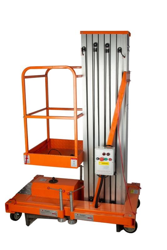 Подъемник мачтовый телескопический 125 кг 9 м  GTWY9-100 AC 220V 1-мачтовый (от сети) (G)