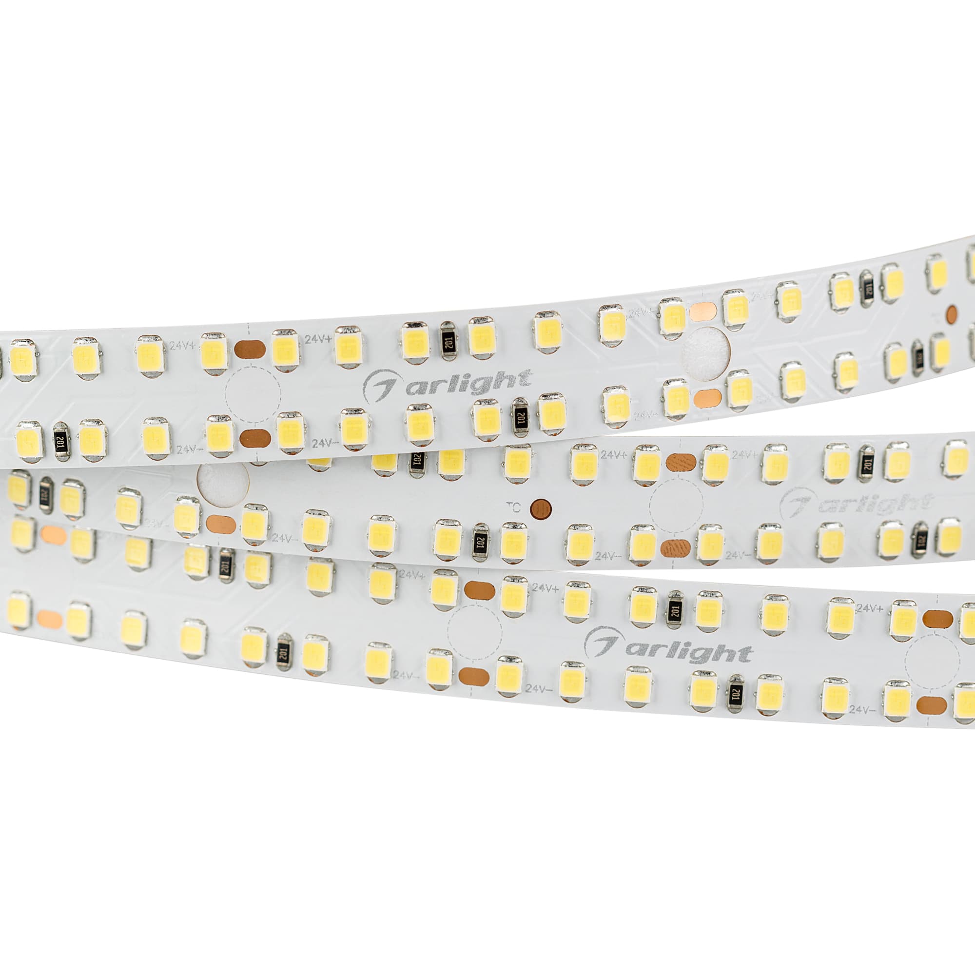 Лента светодиодная 20 Вт/м 24В IP20 3500K 280LED/м S2-A280-20mm SMD 2835 2.5 м