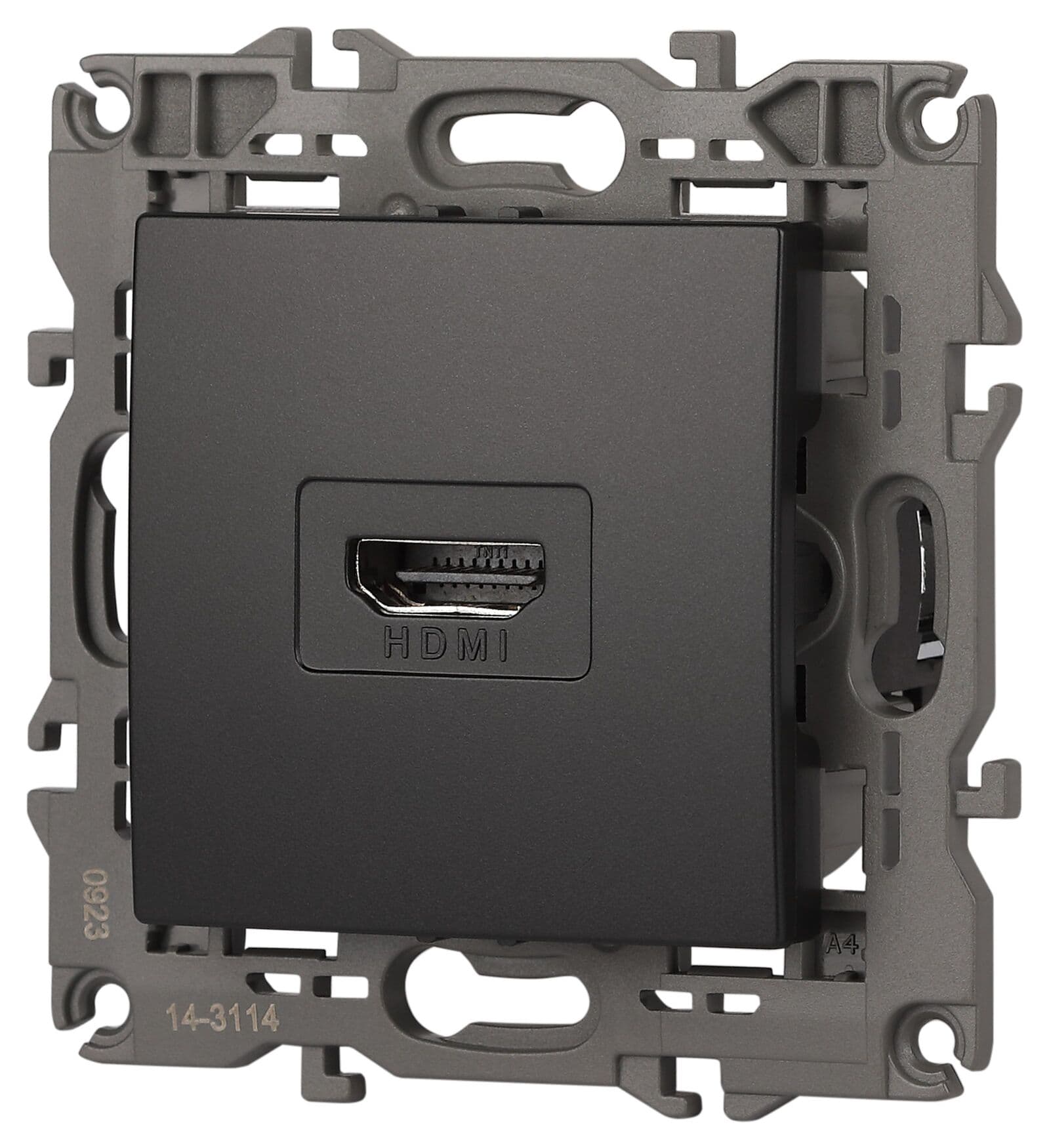 Розетка HDMI, Эра Elegance, антрацит, 14-3114-05