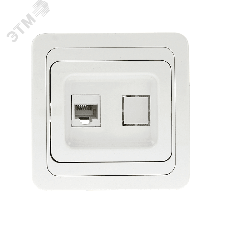 Лондон Розетка компьютерная RJ45 белая