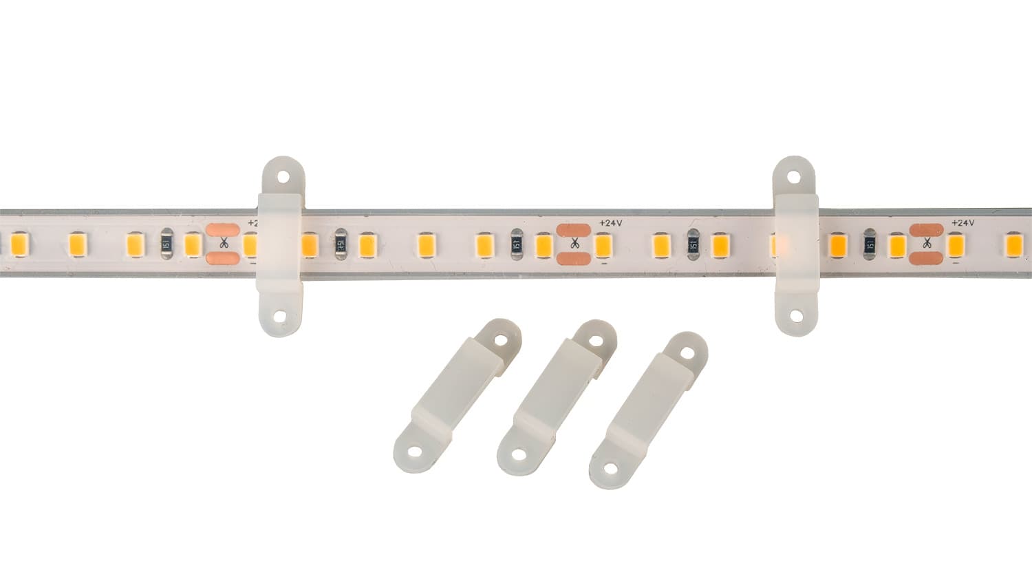Лента светодиодная 12Вт/м 24В 4000Кбелый IP65 120 LED/м 5м
