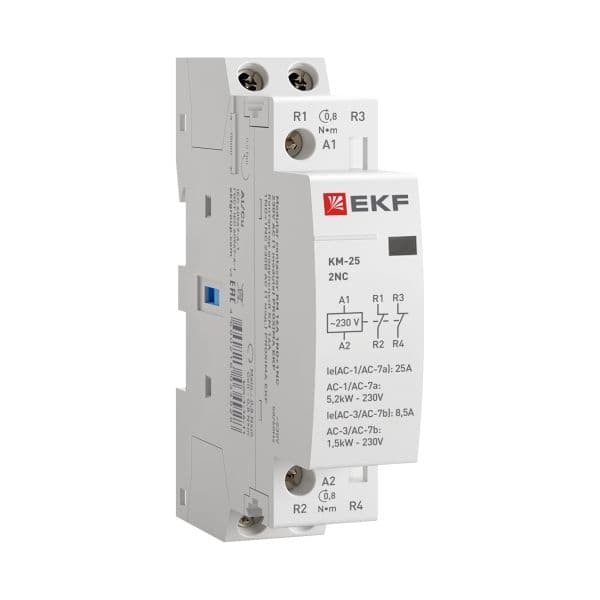 Контактор модульный КМ 25А 2NC (1 мод.) PROxima