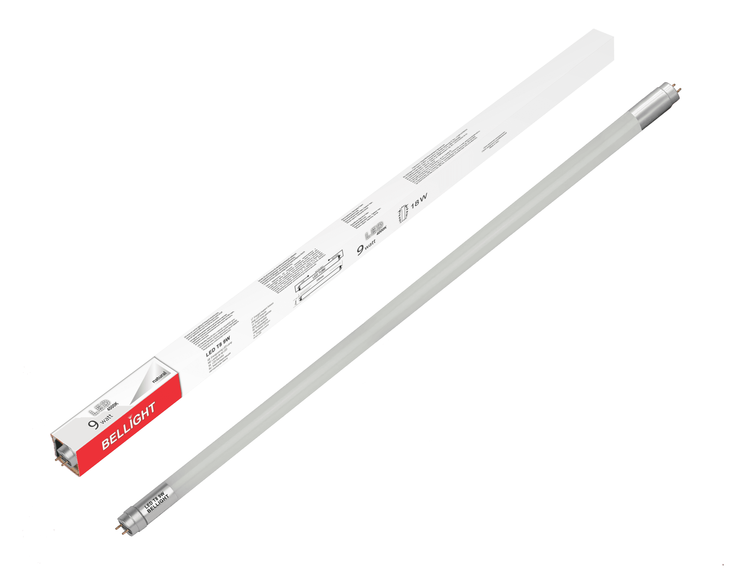 Лампа Светодиодная LED T8 9W 600ММ 4000 К