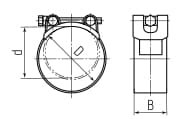 Хомут силовой SR 122-130/W1 ROBUST