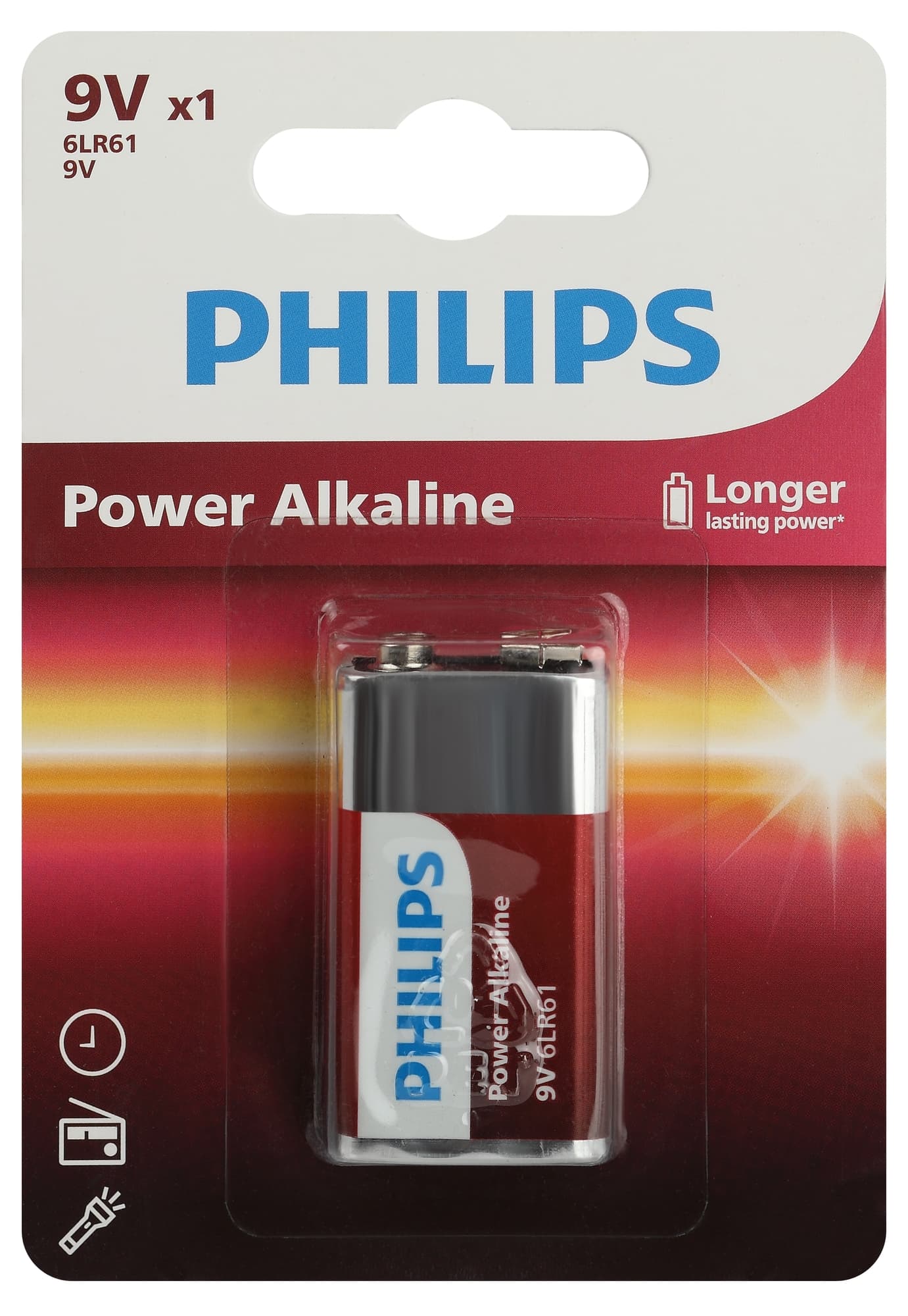 Элемент питания литиевый 6LR61P1B/51 крона алкали овая 9V 1 шт. 6LR61/9V-1BL Power
