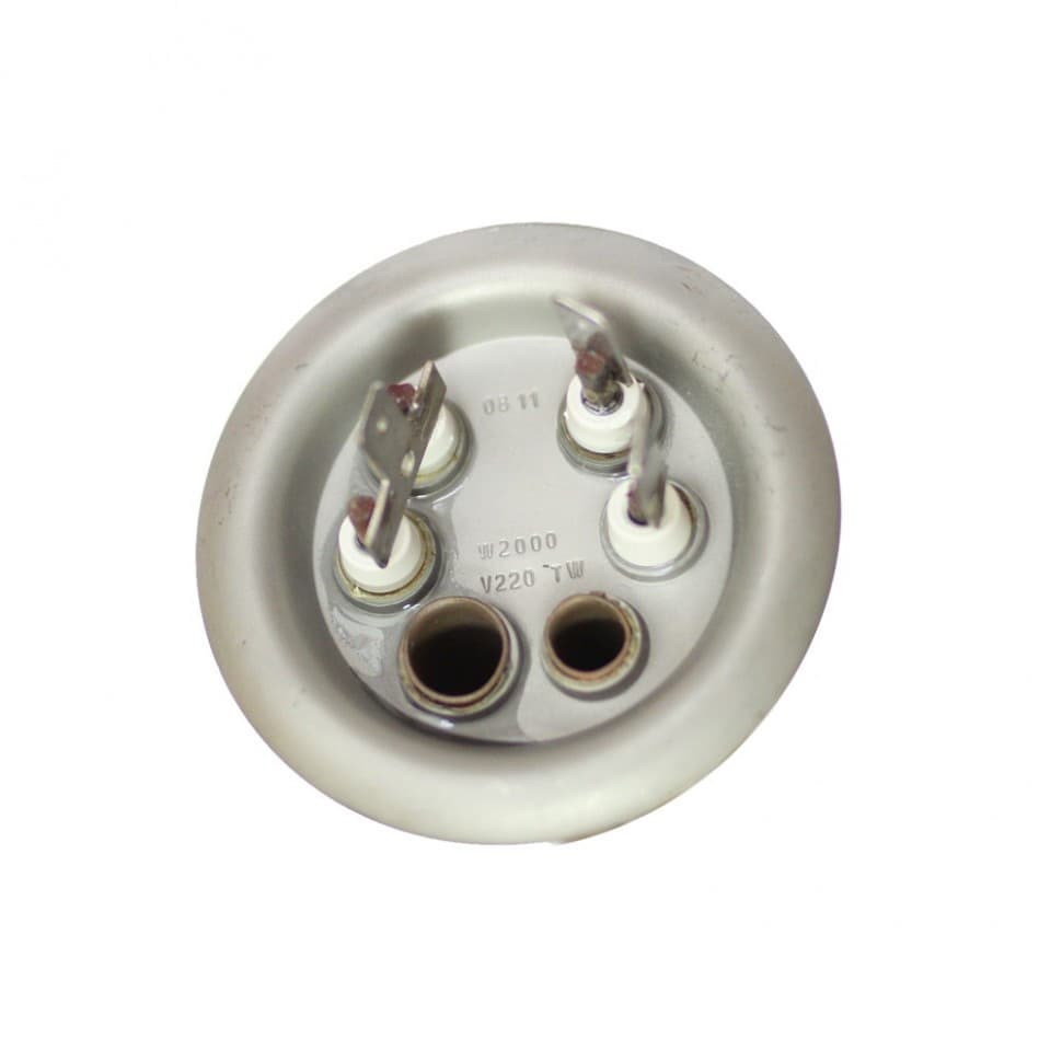 ТЭН RF 2000W(700+1300), TW, медь, D64мм, М4, клеммы под разъем, L350мм, горизонтальный 220V