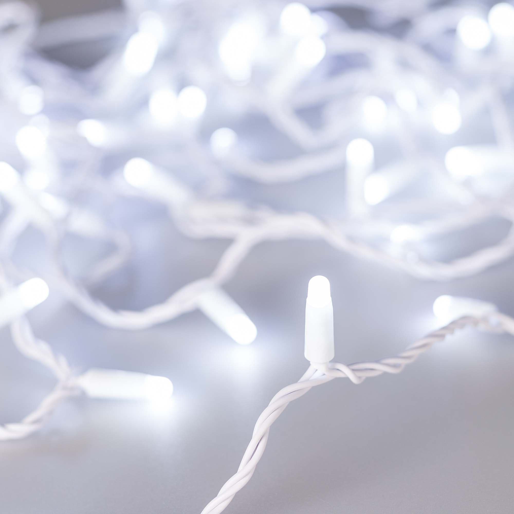 Гирлянда светодиодная декоративная ARD-STRING-CLASSIC-10000-WHITE-100LED-MILK-FLASH White 230V, 7W ARDCL, IP65