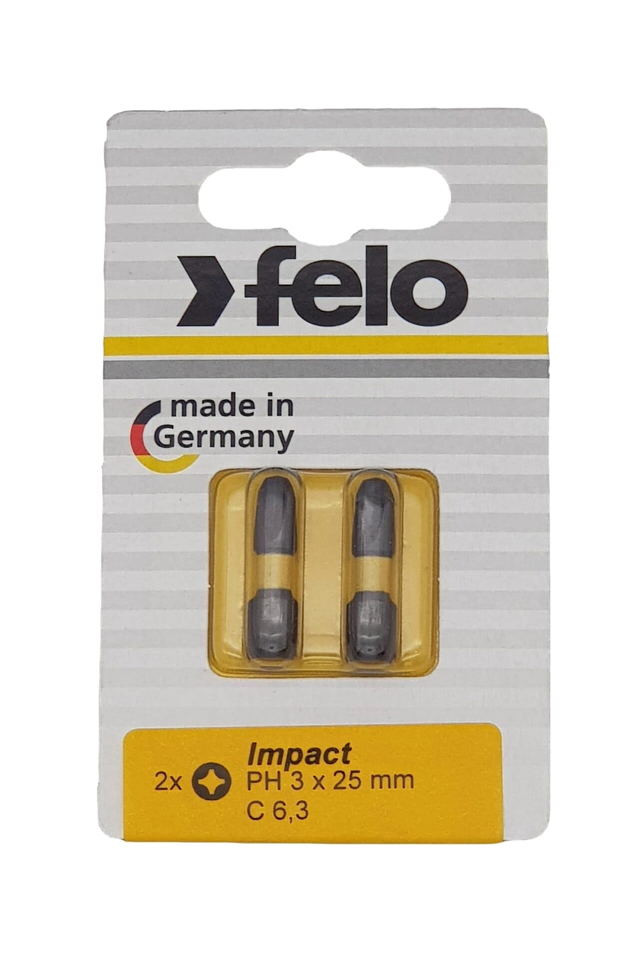 Бита крестовая ударная серия Impact PH 3X25,2 шт
