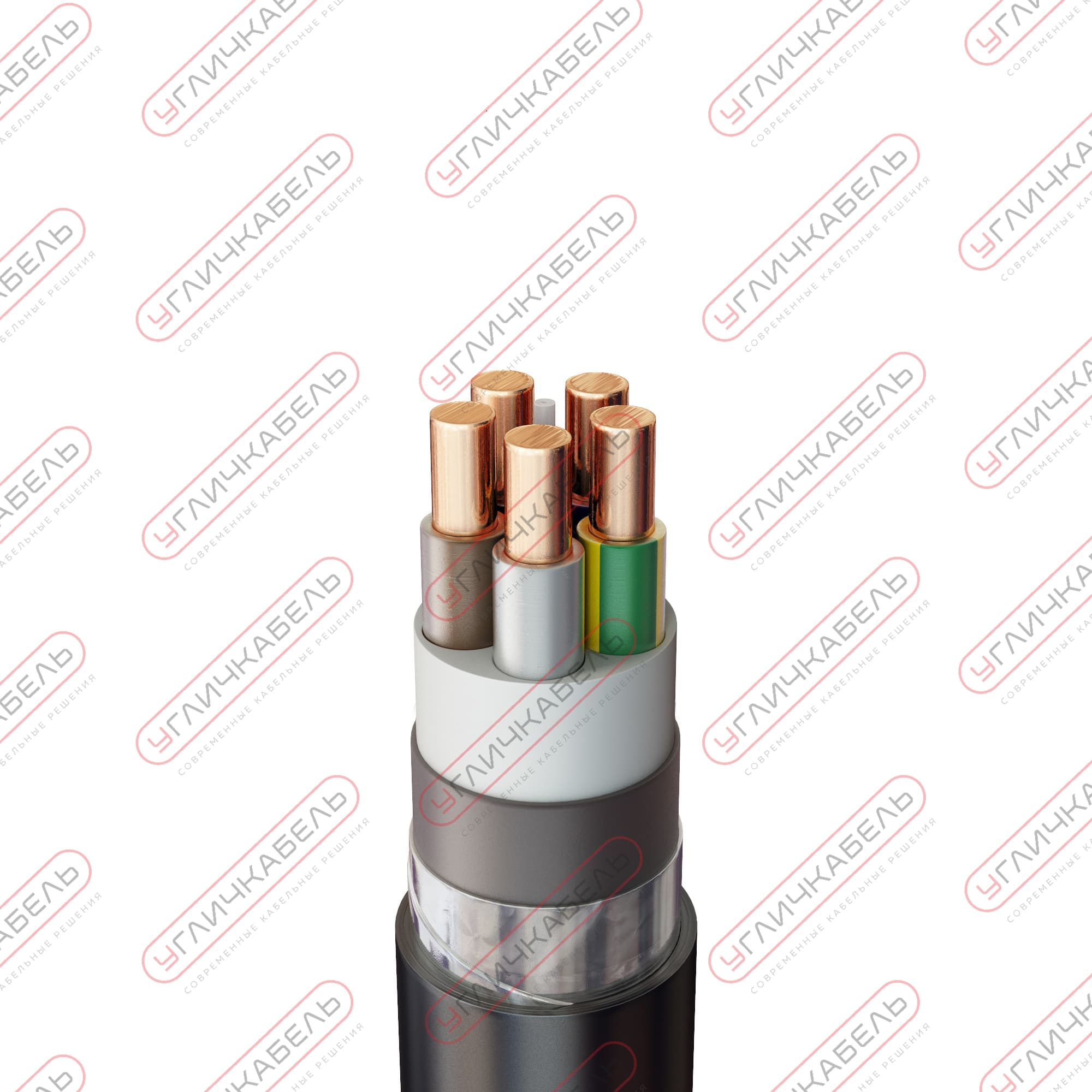 Кабель силовой ВБШв 5х10 ок(N,PE)-0,66