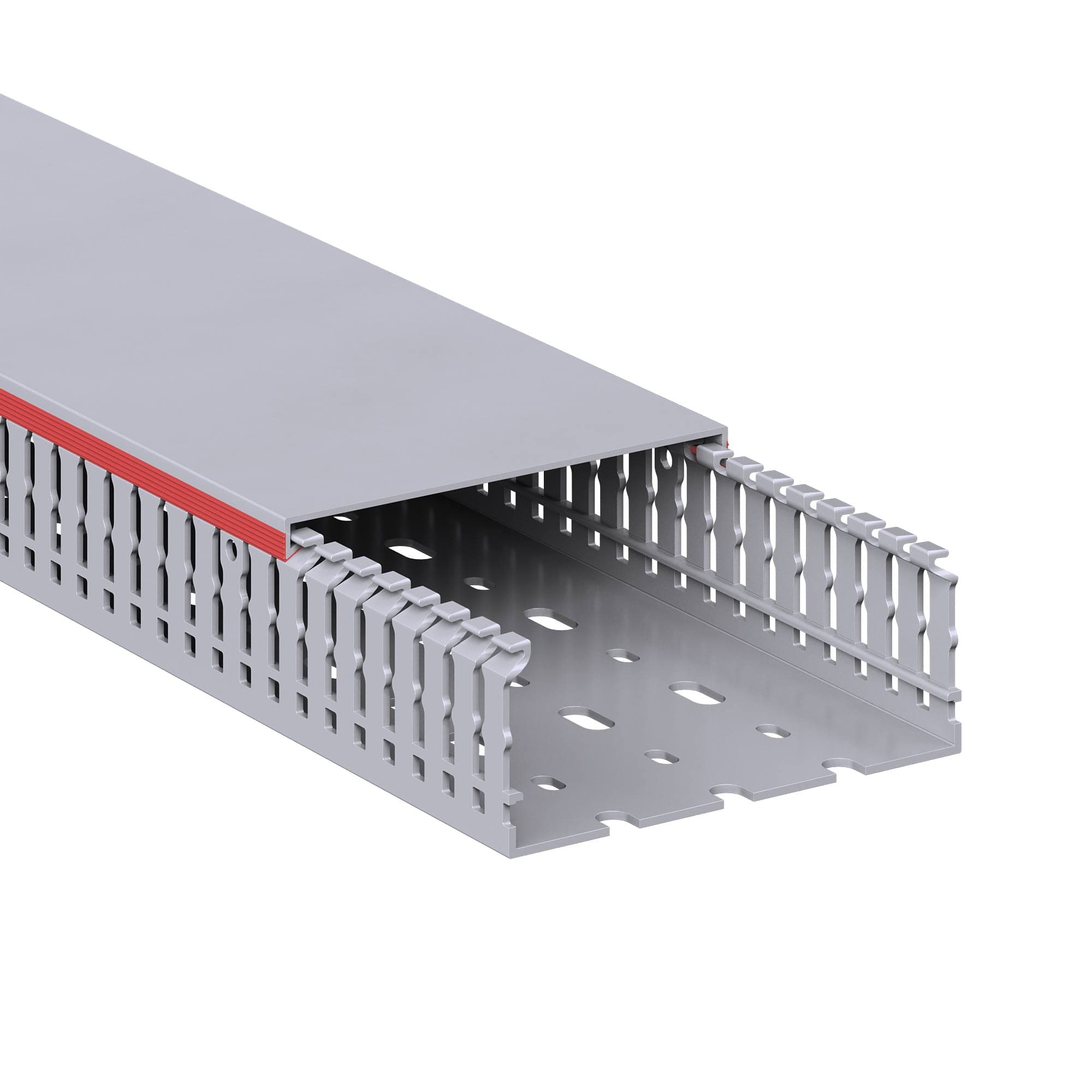 Короб перфорированный RL6 100x40 серый QUADRO