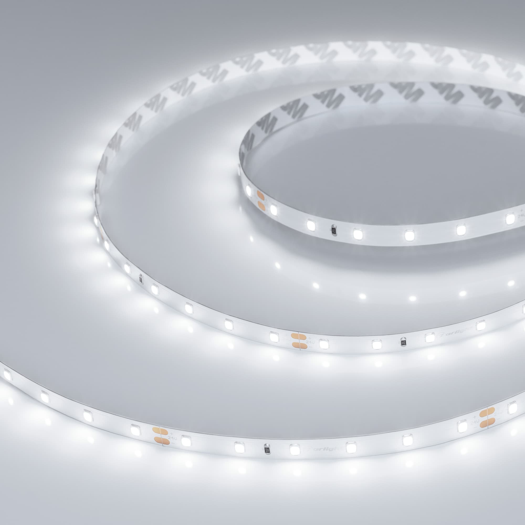 Лента светодиодная 7.2 Вт/м 24В 6000K IP20 60LED/м RT-A60-8mm SMD 2835 5 м