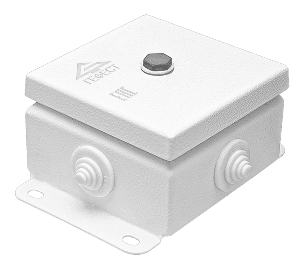 Коробка монтажная огнестойкая КМ-О (14к*6,0)-IP55-1010, корпус из оцинкованной стали, количество вводов 4