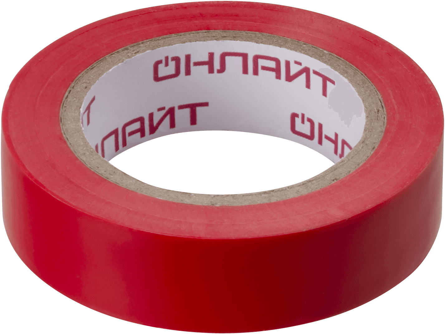 Изолента ПВХ красная 15мм 10м ОНЛАЙТ OIT-B15-10/R
