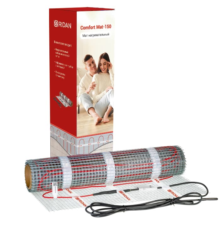 Мат нагревательный Ridan Comfort Mat-150 750 Вт 230 В 5 кв.м