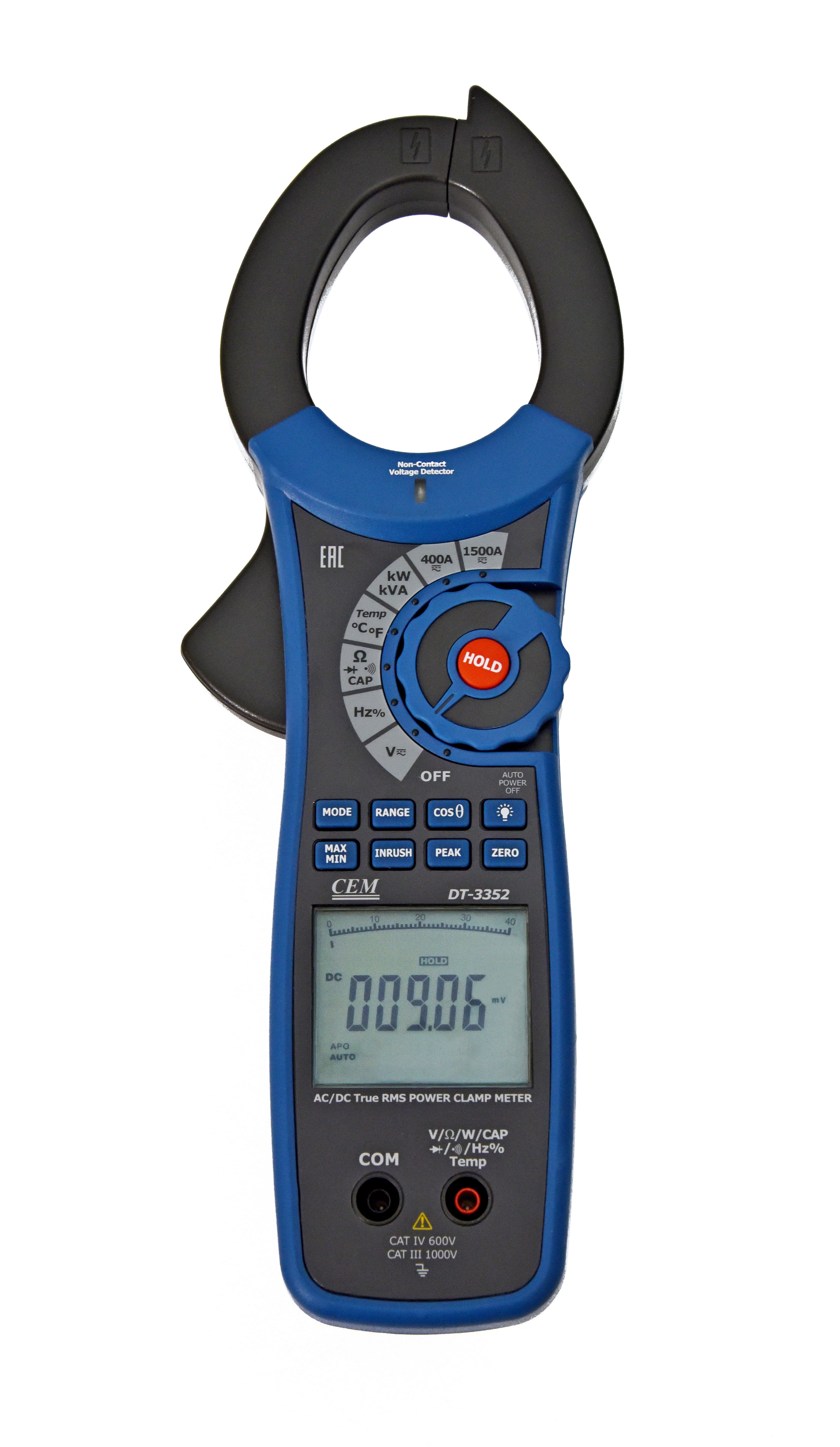 Клещи электроизмерительные, ваттметр DT-3352 с    поверкой