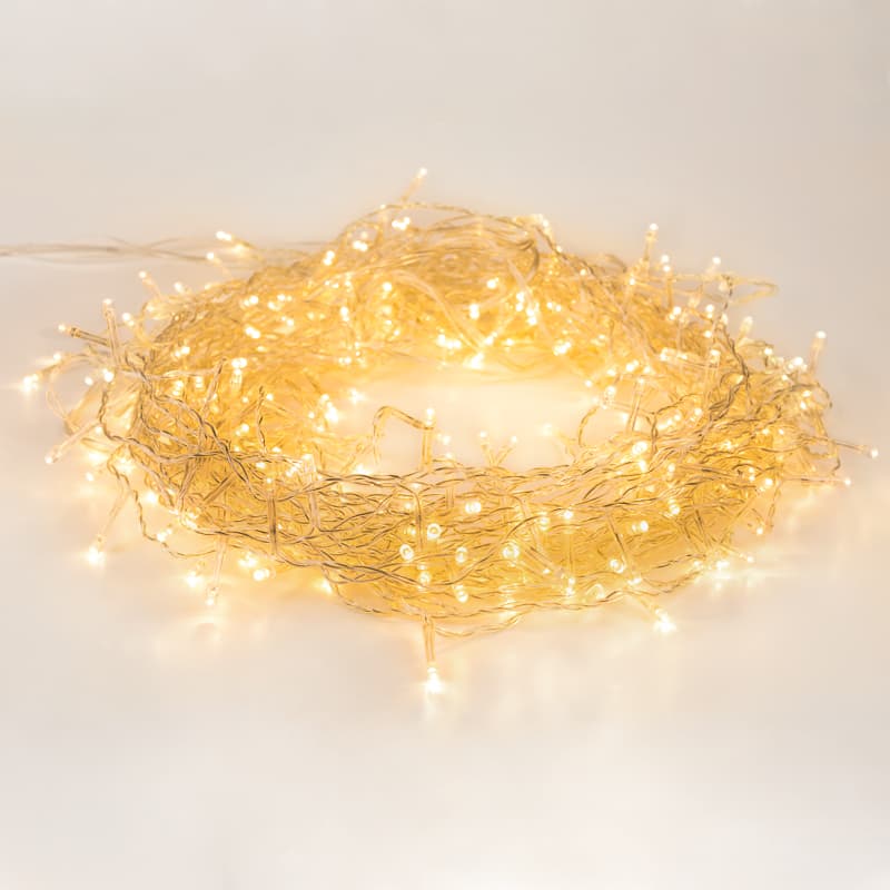 Гирлянда Твинкл Лайт 4 м, прозрачный ПВХ, 25 LED, тёплый белый