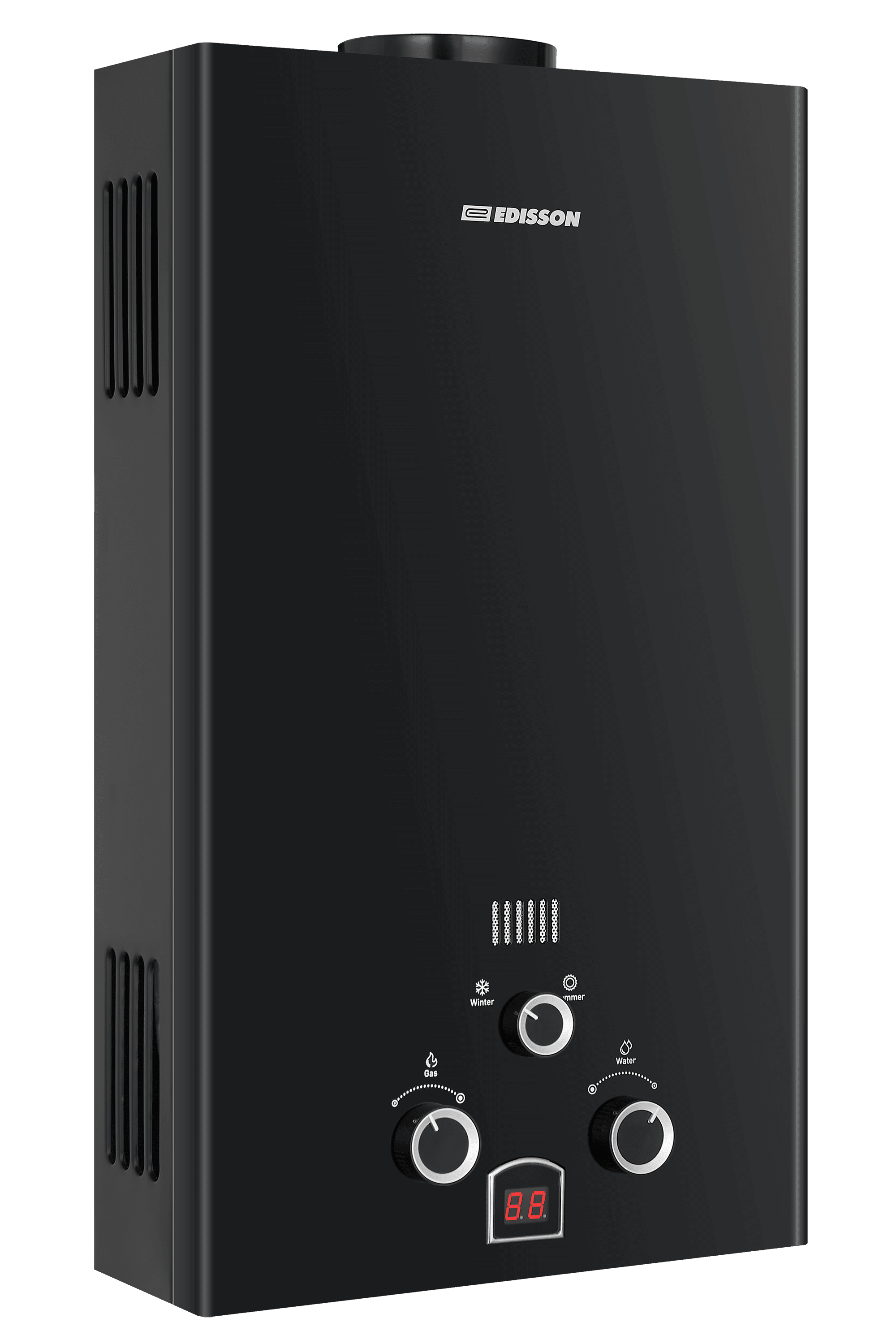 Водонагреватель газовый проточный EDISSON E 20 D  (Black)