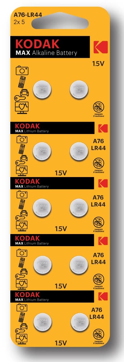 Батарейка AG13 (357) LR1154, LR44 [KAG13-10] MAX Button Cell (100/1000/70000)