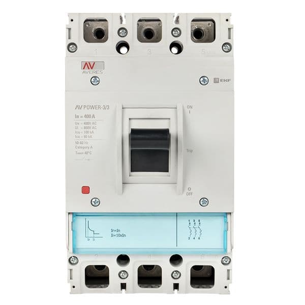 Выключатель автоматический в литом корпусе AV-POWER-3/3 400А 35кА TR EKF