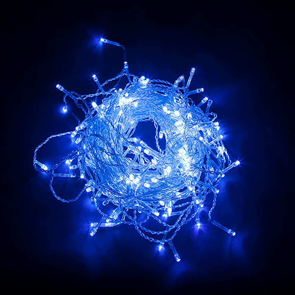 Гирлянда бахрома LED синий 4.5 м IP44
