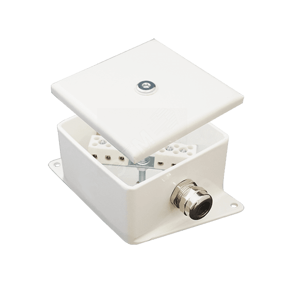 Коробка монтажная огнестойкая КМ-О (6к*60)-IP66-100х100 два ввода AC