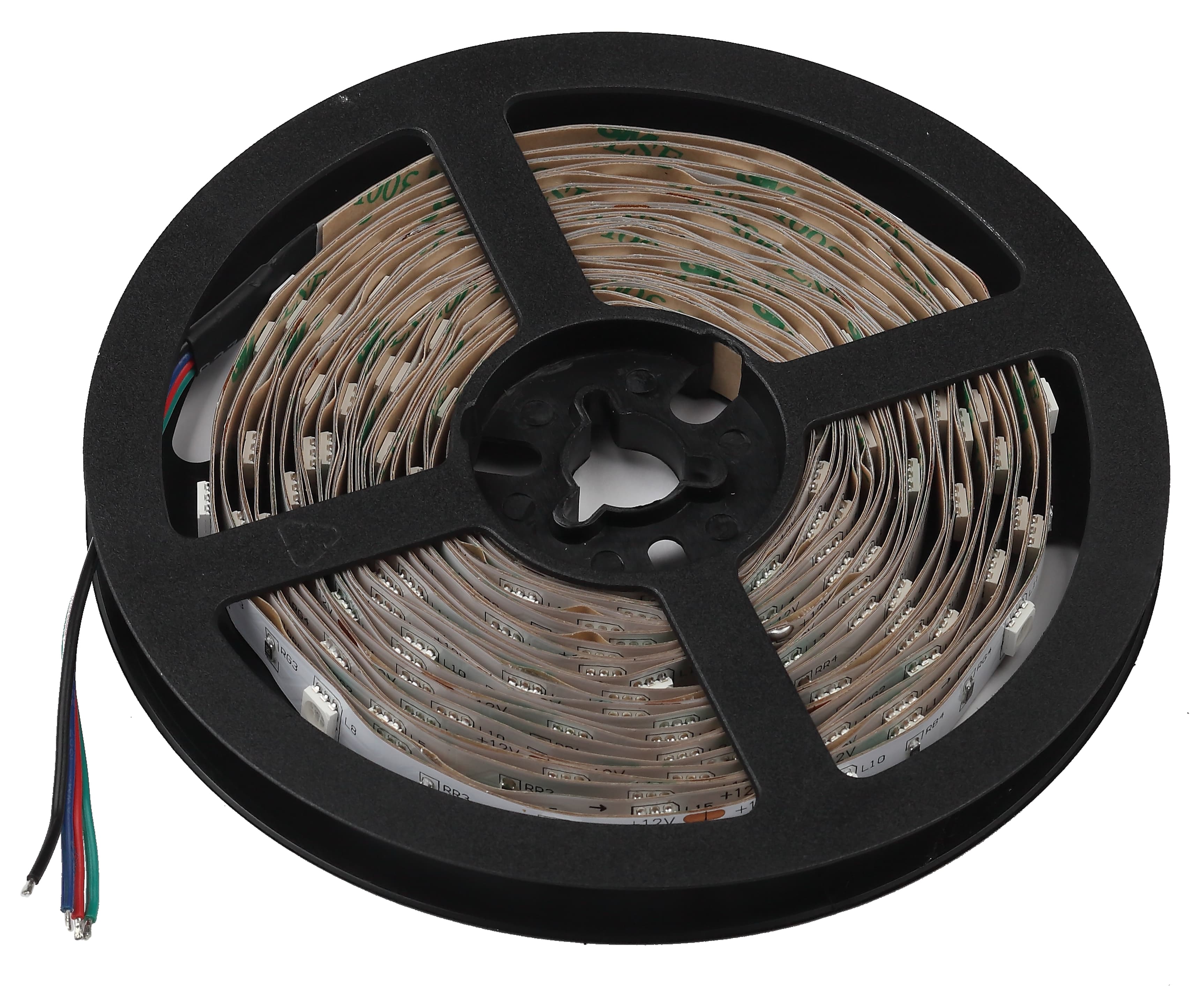 Лента светодиодная 7,2Вт/м 12В RGB IP20 30LED/м KU-5050AD-30D-RGB