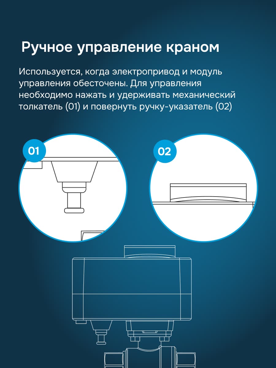 Кран шаровый с электроприводом sp латунь DN20 (3/4'')