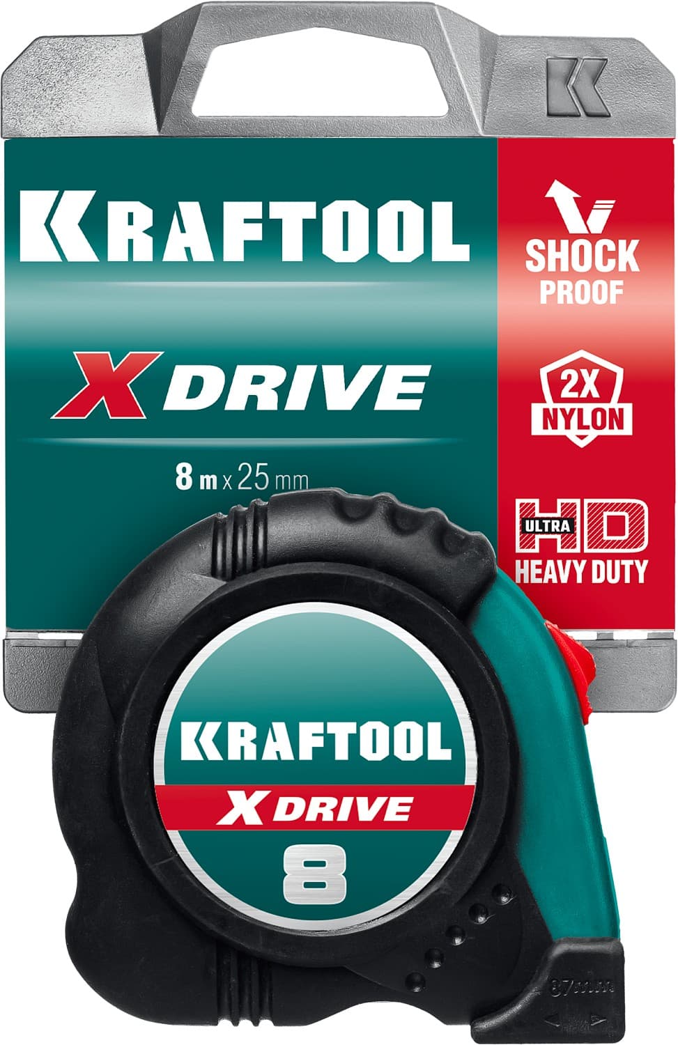 Рулетка X-Drive 8м х 25мм