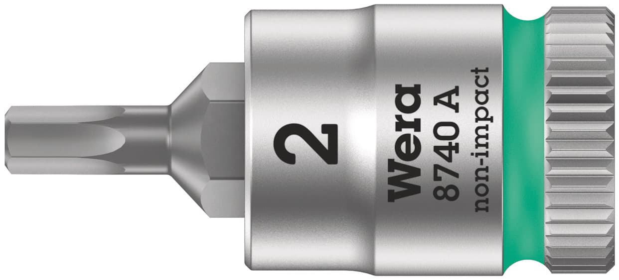 Головка торцевая 8740 A Hex-Plus Zyklop со вставкой под внутренний шестигранник DR 1/4 2X28 мм