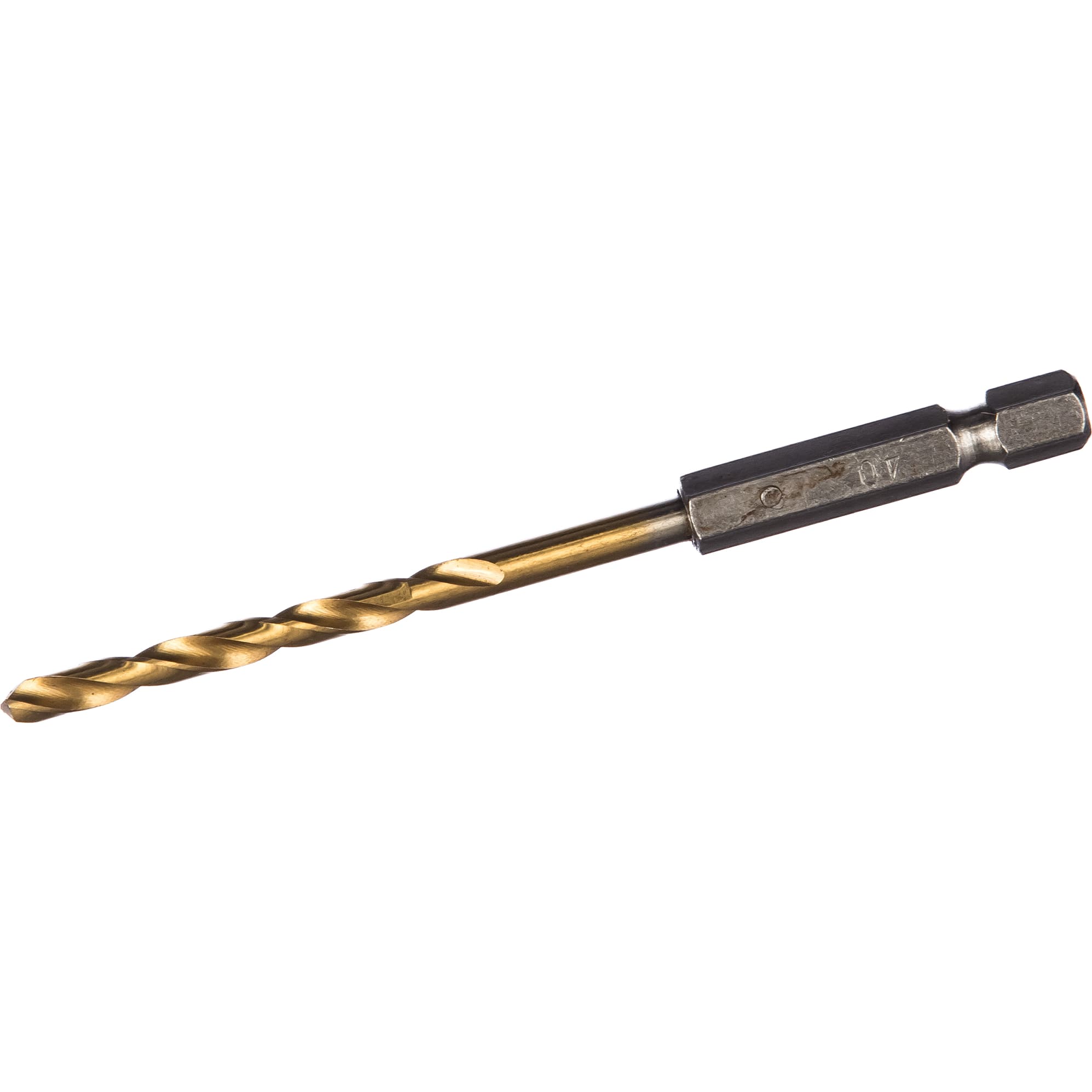 Сверло по металлу HSS-TiN 4x43x95, 1/4''