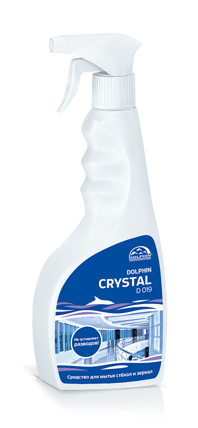 Средство Dolphin ''Crystal'', 0,5 л., триггер,  для мытья стекол