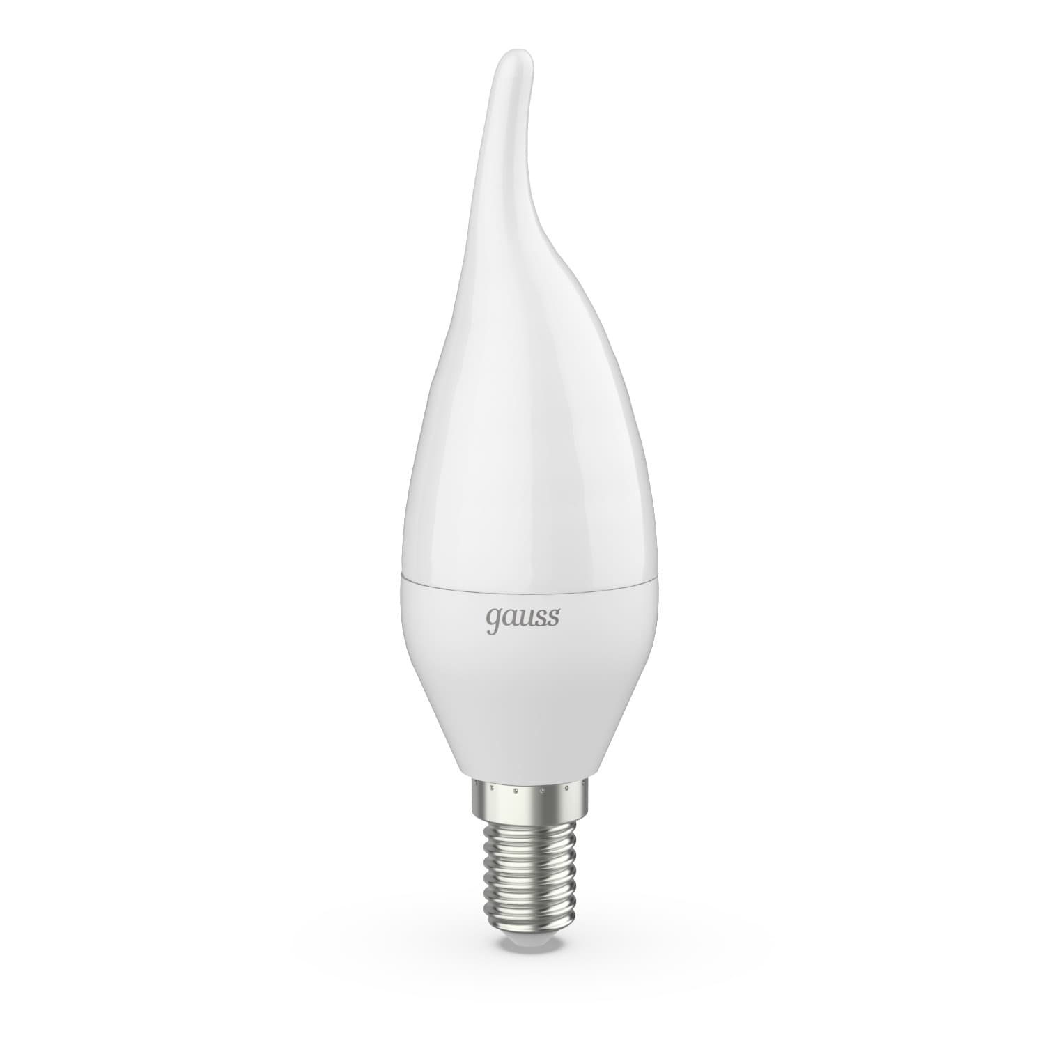 Лампа светодиодная LED 9.5 Вт 890 лм 3000К свеча на ветру теплый E14 AC 220В Black