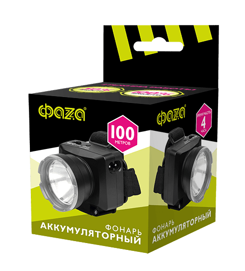 Фонарь AccuFH7-L1W-bk (черн.)