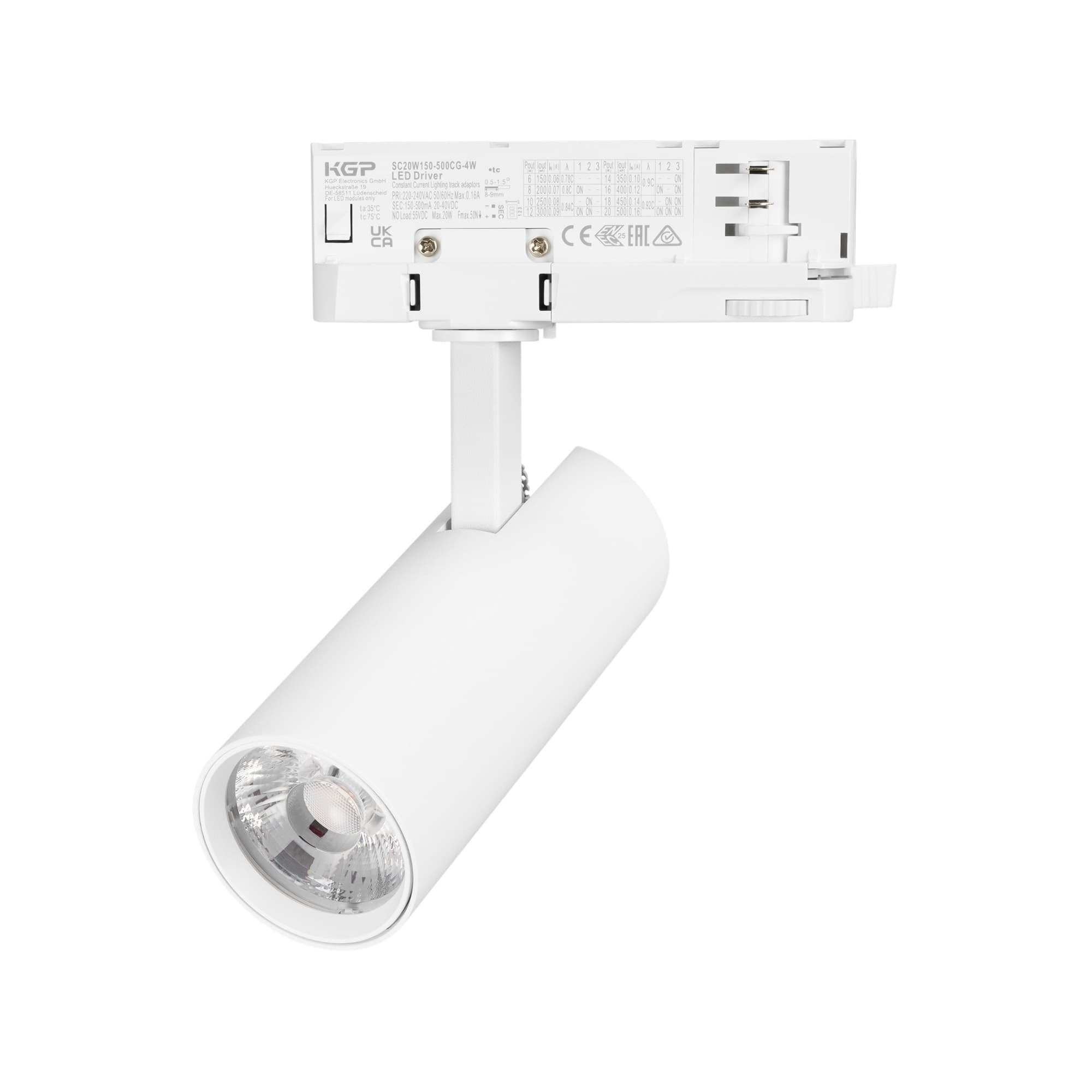 Светильник светодиодный трековый LGD-GERA-4TR-R55-10W Day4000 (WH, 24 deg, 230 В) (ARL, IP20 металл, 5 лет)
