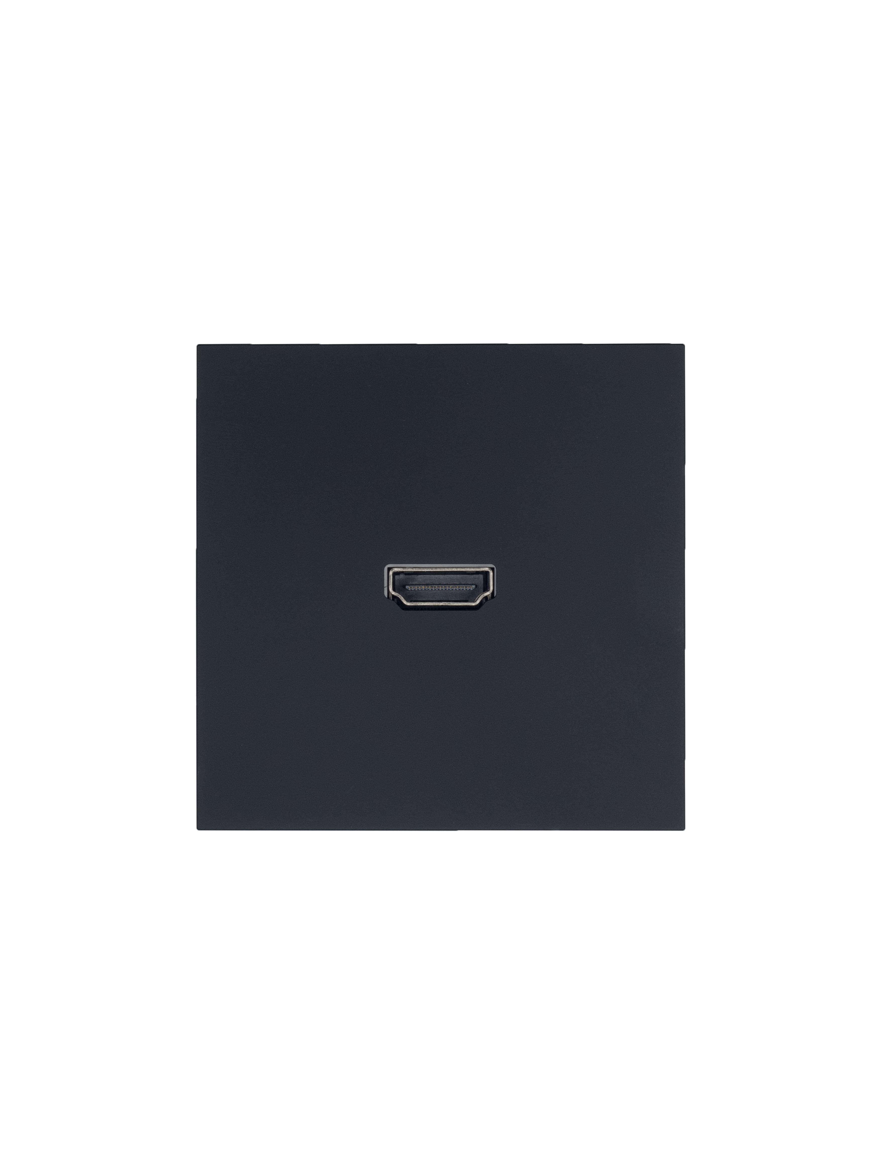 ZIMA Розетка HDMI, механизм, чёрный бархат Lezard 704-4288-203