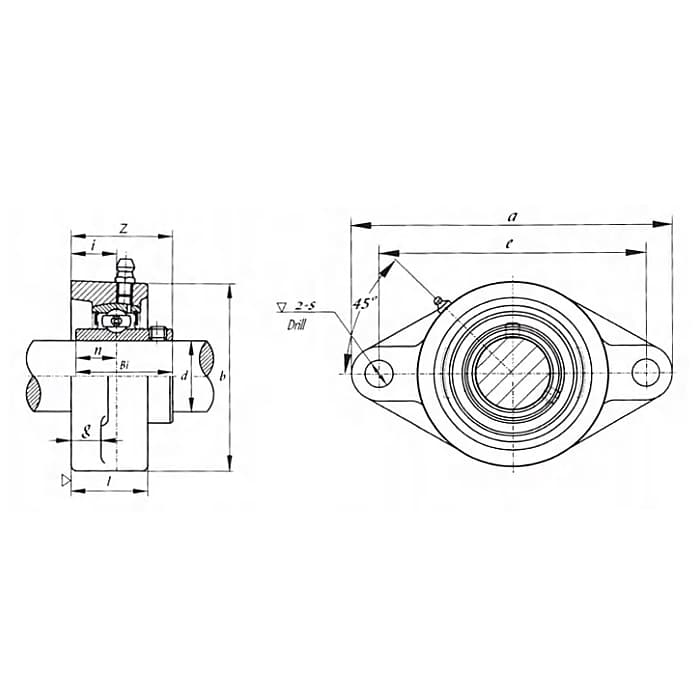 Подшипниковый узел UCFL207 ISKRA