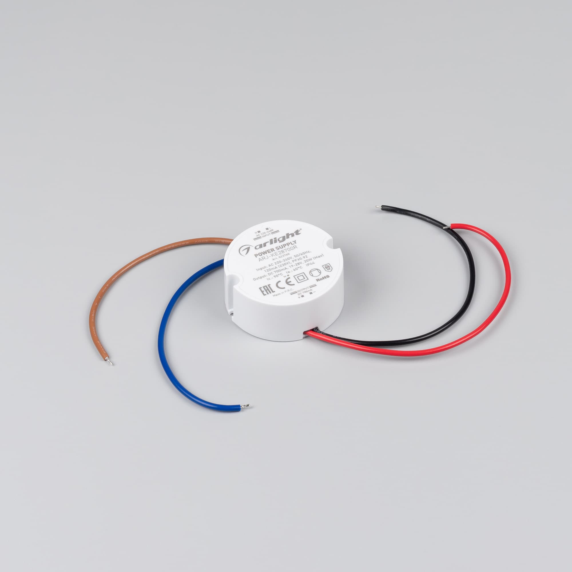 Блок питания ARJ-KE28700R (20W, 700mA, PFC) (ARL, IP44 Пластик, 5 лет)