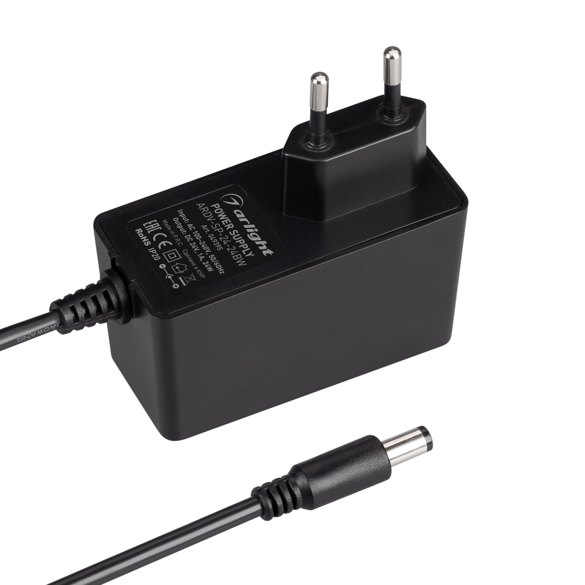 Блок питания ARDV-SP-24-24BW (24V, 1A, 24W) (Адаптер, 5 лет)