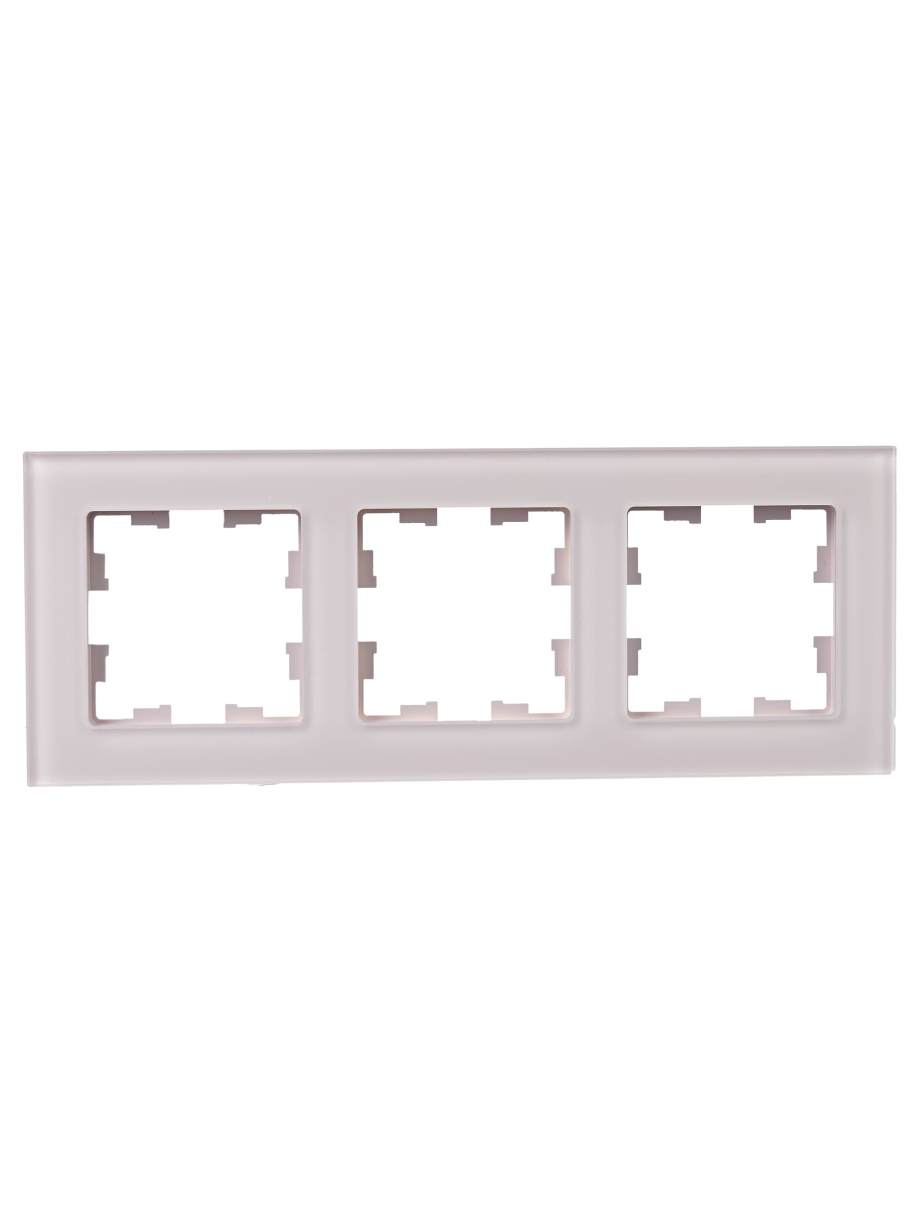 BRITE Рамка 3 поста РУ-3-2-Бр стекло розовый матовый IEK