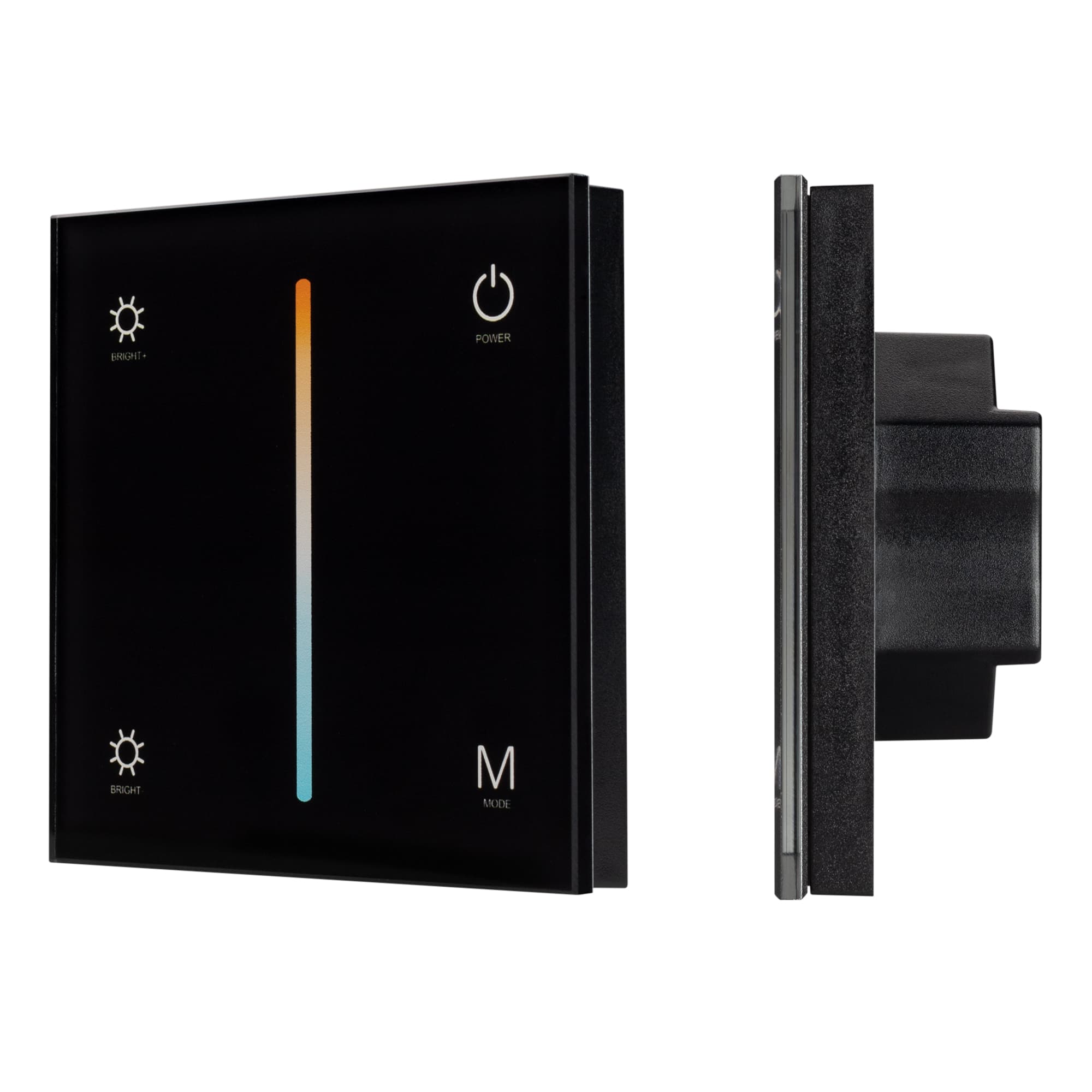 Панель SMART-P21-MIX-G-IN Black 12-24V, 4x3A, Sens, 2.4G IP20 пластик, 5 лет
