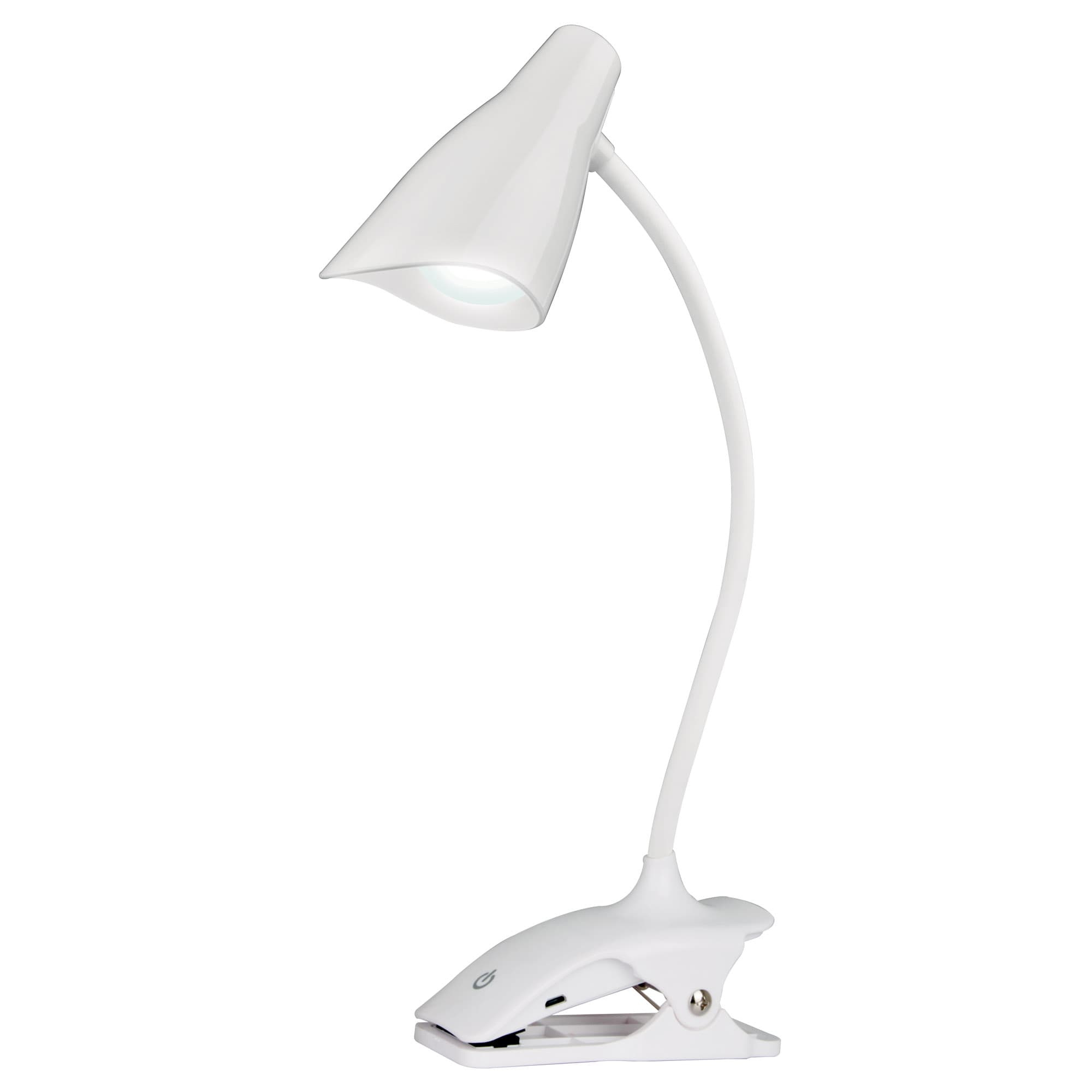 Светильник настольный TLD-560 White/LED/280Lm/5000K/Dimmer прищепка 3W. Сенсорный выключатель. Белый.