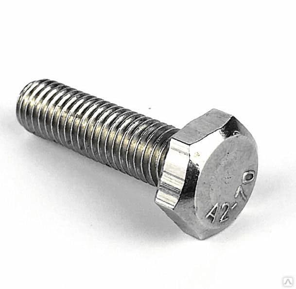 Болт с шестигранной головкой, полная резьба ДИН 933 А2 M 16X35